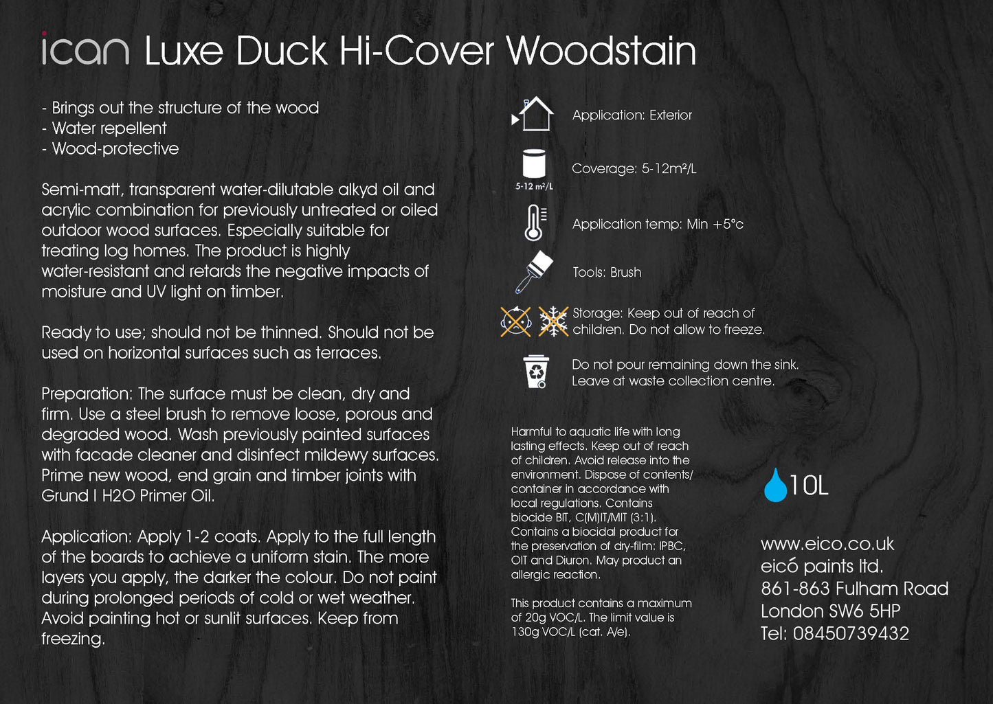 Luxe Duck Hi-Cover Wood Stain